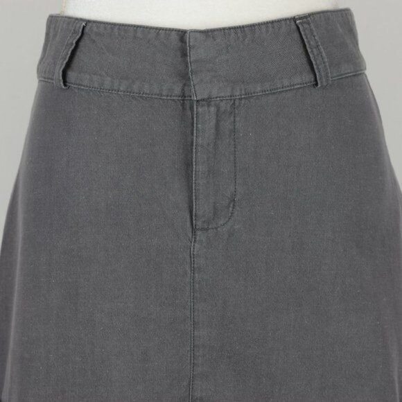 Merrell Women's Size 2 Gray Linen Blend Woven Cargo A-Line Mini Skirt - Picture 2 of 8